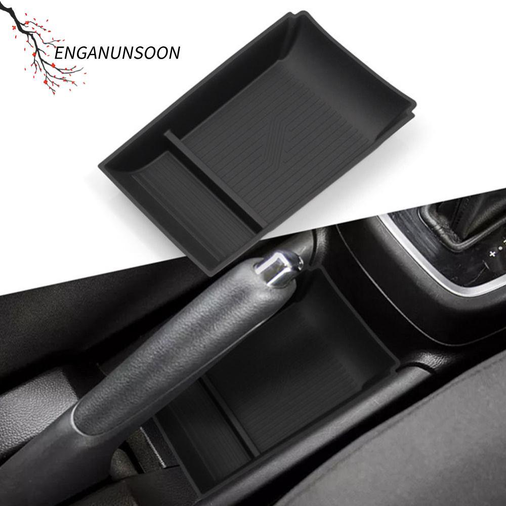 ENGANUNSOON กล่องเก็บคอนโซลกลางรถ, ที่วางแก้วทนทานอเนกประสงค์, กล่องเก็บของที่เท้าแขน Fit สากลกันลื่นสําหรับ Suzuki Swift 2016-2024 องค์กรรถ