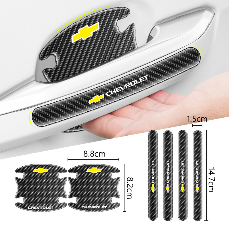 รถประตูชามสติกเกอร์ Protector Auto Handle Anti-collision Strip สําหรับ Chevrolet Cruze Sonic Silvera