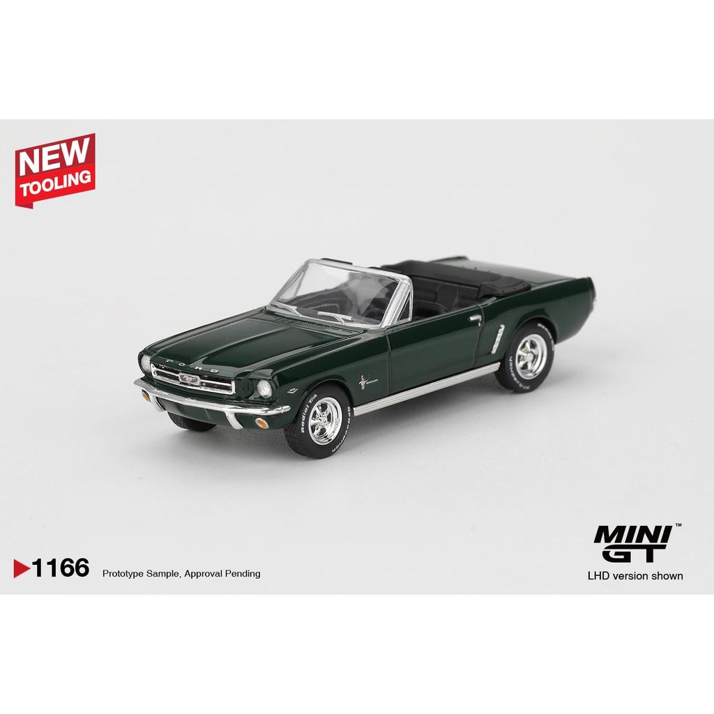 MINI GT No.1166 Ford Mustang Convertible 1964 Highland Green MGT01166