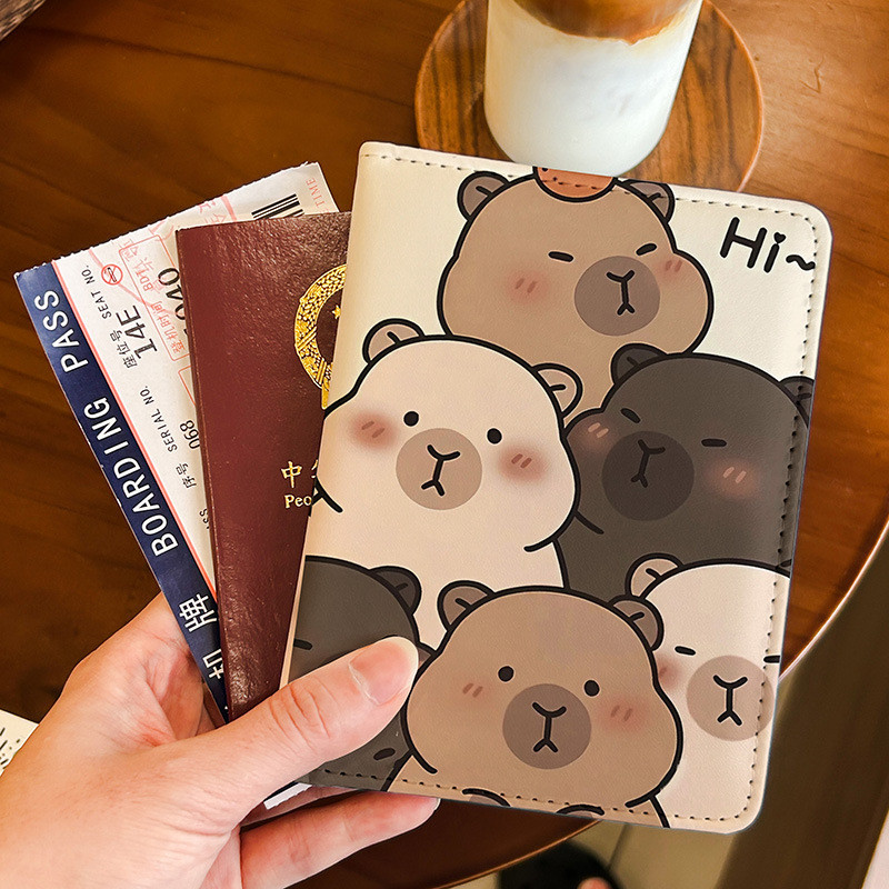 Kabara Passport Holder อุปกรณ์ป้องกันเอกสาร Multi-Function Card Travel Abroad Portable Nano 26.8