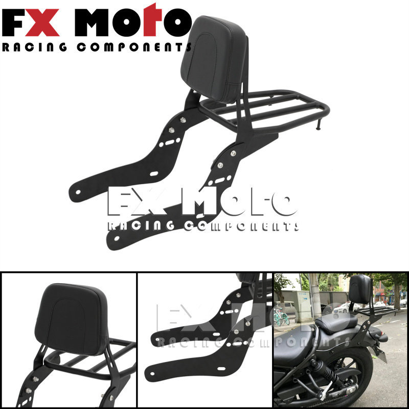 ขายร้อนเหมาะสําหรับ Honda REBEL REBEL CMX500 CM300 ดัดแปลงด้านหลังพนักพิงด้านหลังชั้นวางกระเป๋าเดินท