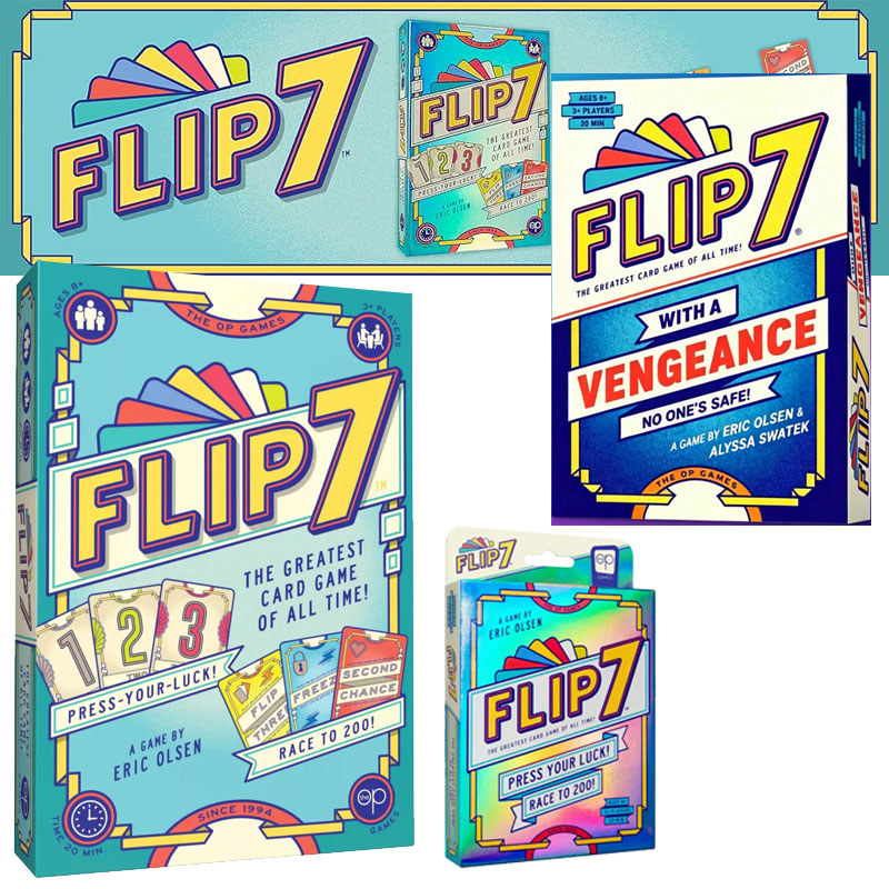การ์ดเกม Flip 7 เวอร์ชันภาษาอังกฤษ Flip 7 พร้อม A Vengeance