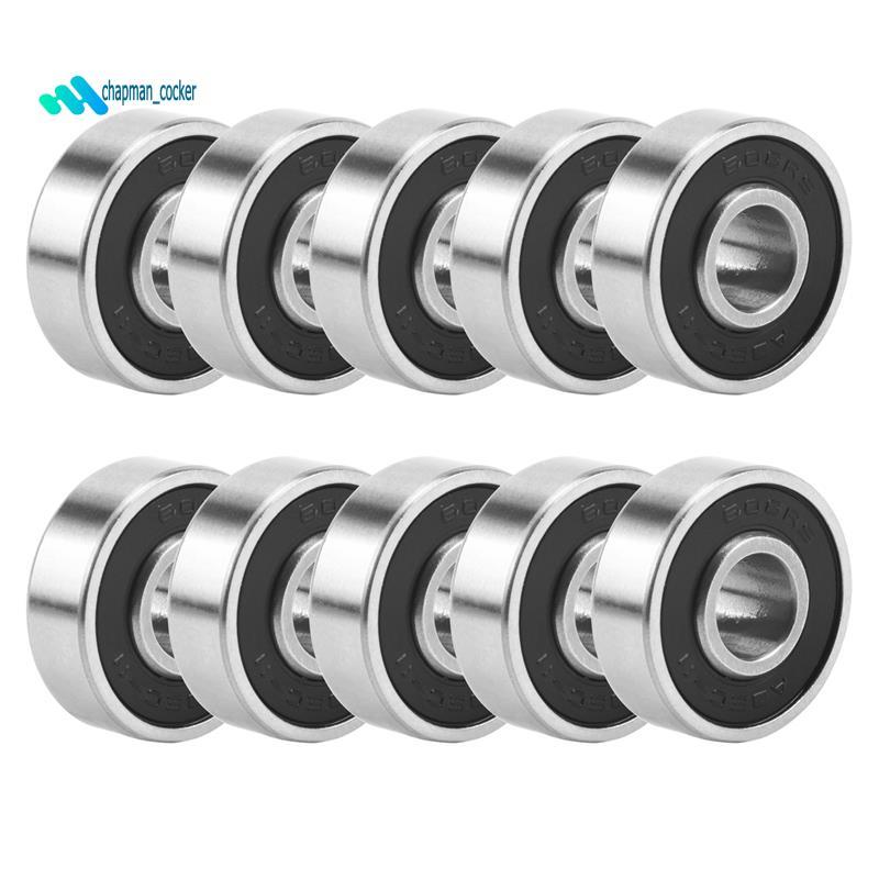 crapman_cocker10Pcs 608- Longboard Integrated Bearing Skateboard Wheel Bearing Inline Roller Skate B