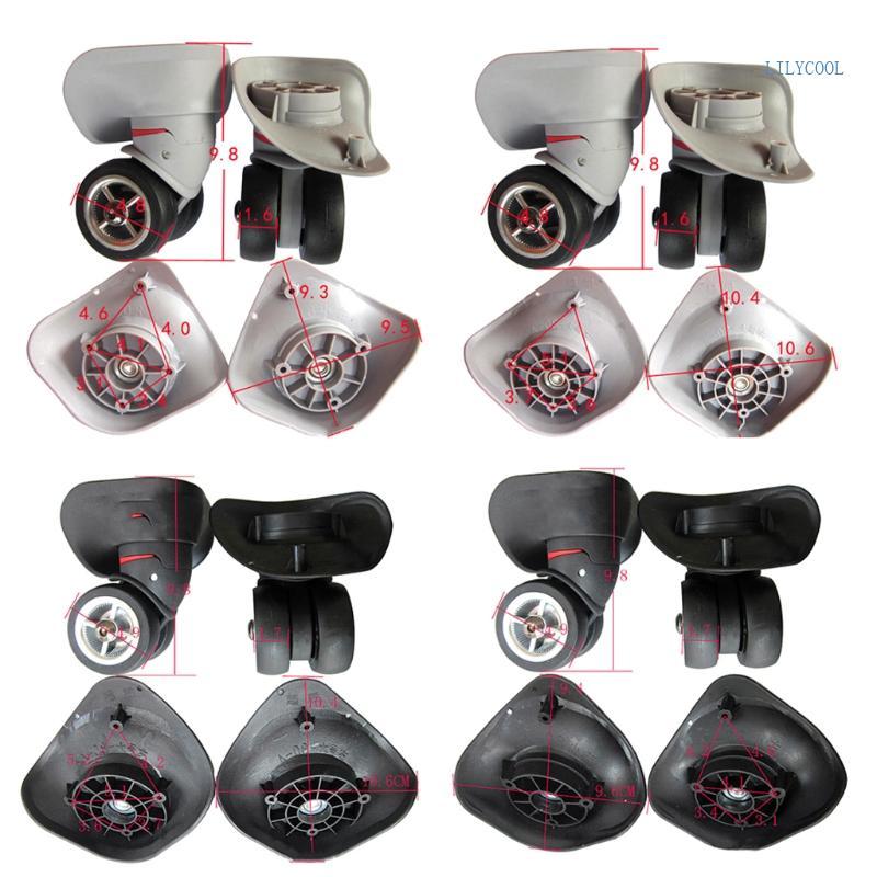 CH 2 ชิ้นกระเป๋าเดินทางสําหรับกรณีกระเป๋าเดินทางเปลี่ยนล้อ Universal 360° ล้อหมุนล้อรถเข็นกระเป๋าเดิ