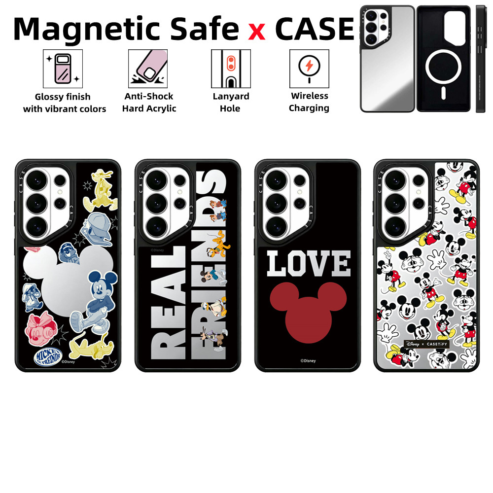 Samsung Galaxy S26 S25 S24 S23 S22 Ultra Plusเคสโทรศัพท์Donald DuckCASEกระจกแม่เหล็กปลอดภัยปลอกกันกระแทกต้านทานฝาครอบป้องกัน