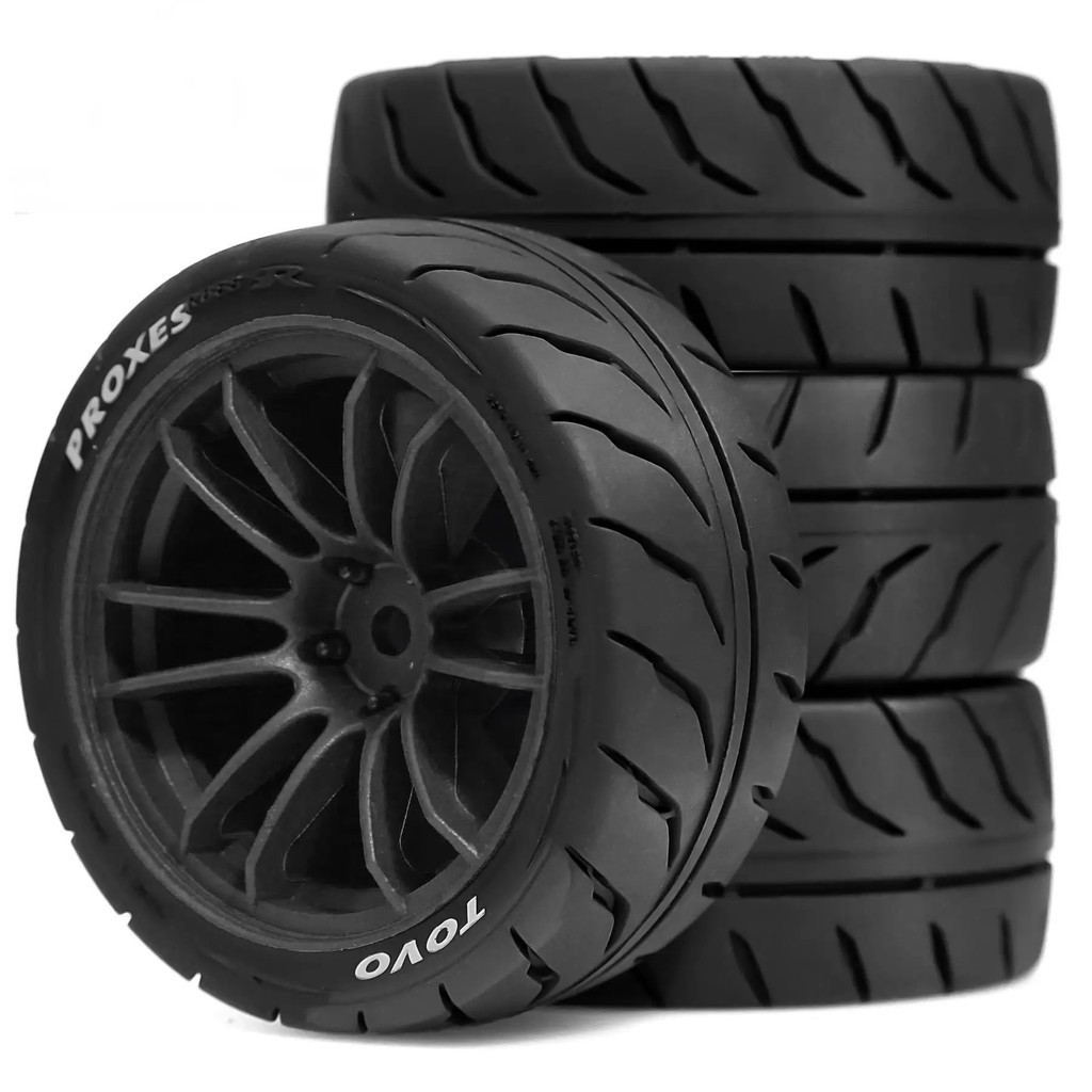 4pcs OD 68*27 มม.ยางล้อยาง 12 มม.Hex สําหรับ Tamiya TT01 TT02 TA06 XV01 1/10 Scale RC Racing รถอัพเกรดชุด