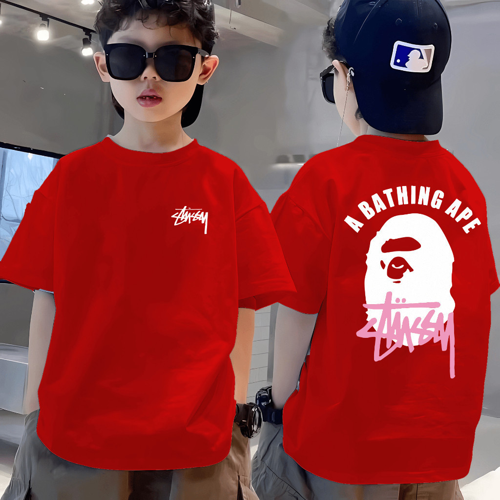 2026220G 100% Cotton NELLY Cool เด็ก T เสื้อสําหรับชาย 3yrs-14yrs ชายผ้าฝ้าย Super แฟชั่น Tees QQ80C