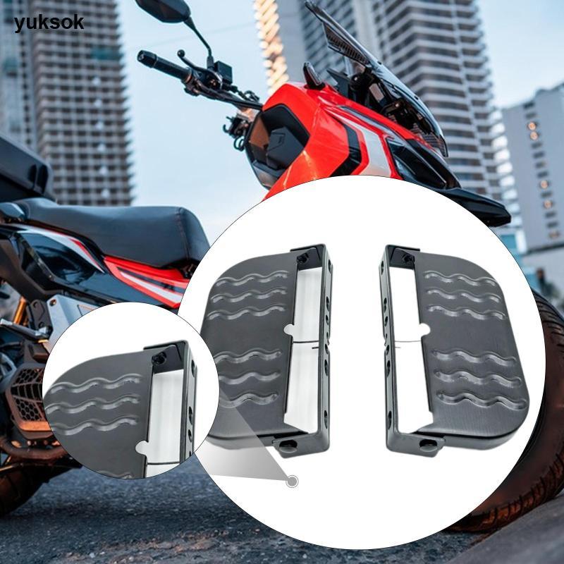 Yuksok 2x แป้นเหยียบล้อหน้าสําหรับ E-bikes, แป้นเหยียบ, กันน้ํา, สากล, กันลื่น, ที่วางเท้าแบบพับได้ส