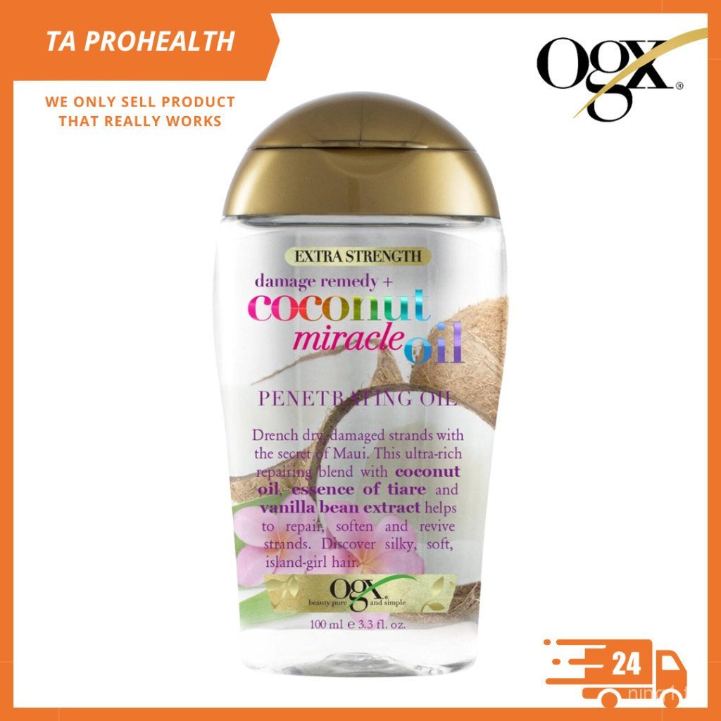 OGX Extra Strength Damage Remedy + Coconut Miracle Oil 100ml JEC6