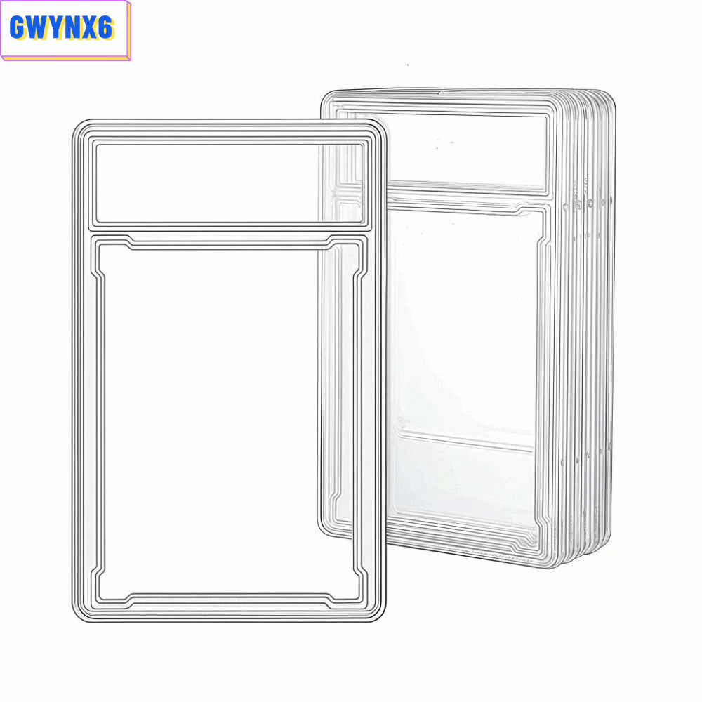 GWYNX6 35PT กล่องการ์ดสะสม, การ์ด PSA ป้องกันรังสียูวีโปร่งใส, คุณภาพสูงที่ถอดออกได้ทนทานทนทาน Trading Card กล่องป้องกันจอแสดงผล