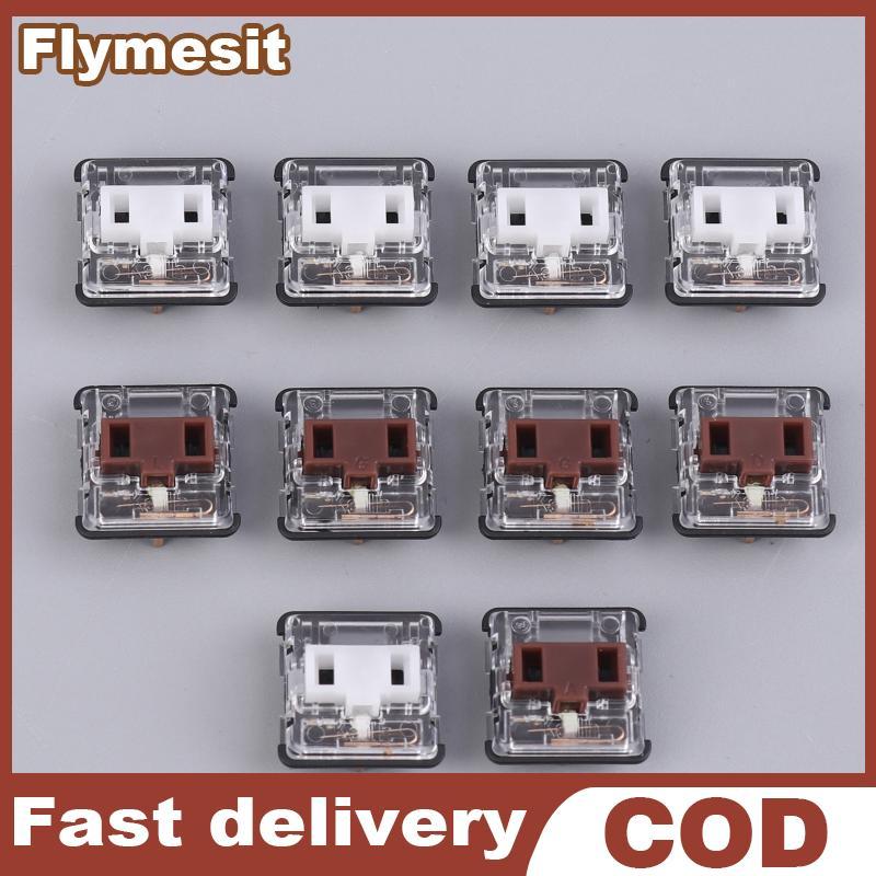 Flymesit 5 ชิ้น Low Profile คีย์บอร์ดสําหรับ G913 G915 G813 G815 คีย์บอร์ดอะไหล่ซ่อมสีขาวสีน้ําตาลสี