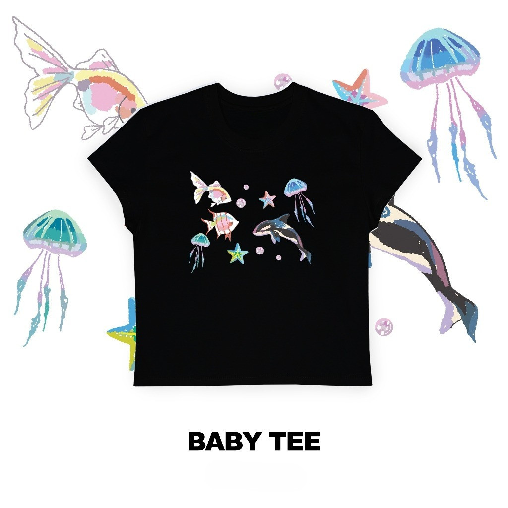 (จัดส่งตลอด 24 ชั่วโมง）🔥เสื้อ baby tee ลายมะเขือเทศ🍅 Y2K เกาหลี เสื้อครอปเข้ารูป ใส่แล้วผอม น่ารักหวานๆ สายคิ้วท์ IG