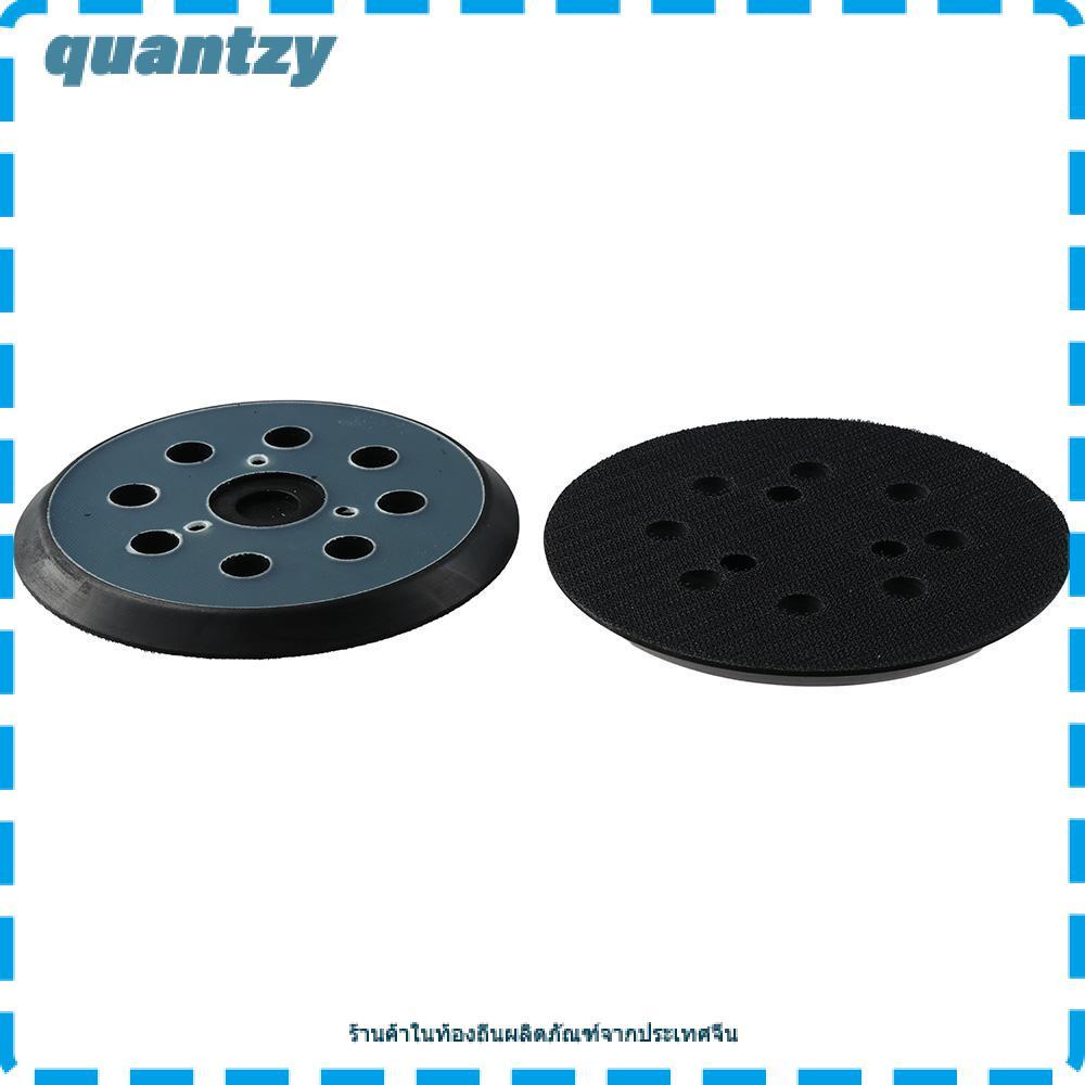 QUANTZY แผ่นหลังขัด 2 ชิ้น, แผ่นรองแซนเดอร์ทดแทน 8 หลุม 5 นิ้ว, สําหรับ Makita 743081-8/743051-7/DeWalt 151281-08/DW4388/สายเคเบิลพอร์ต 151281-08/ฮิตาชิ 324-209
