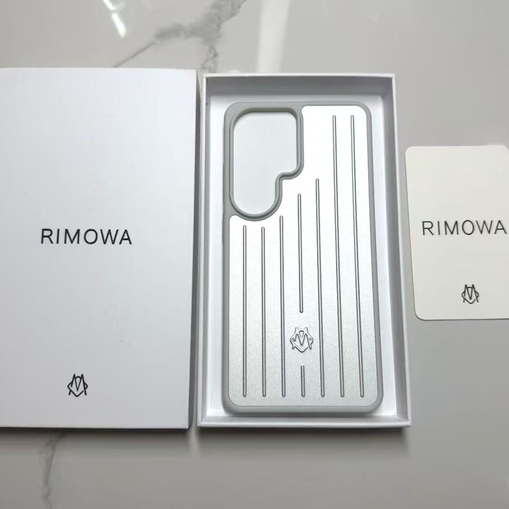 RIMOWA เคสโทรศัพท์สําหรับ Samsung S26 Ultra อลูมิเนียมแมกนีเซียมฝาครอบป้องกัน High end light หรูหราสไตล์เดียวกัน anti drop SHELL SHELL SHELL คู่ SHELL