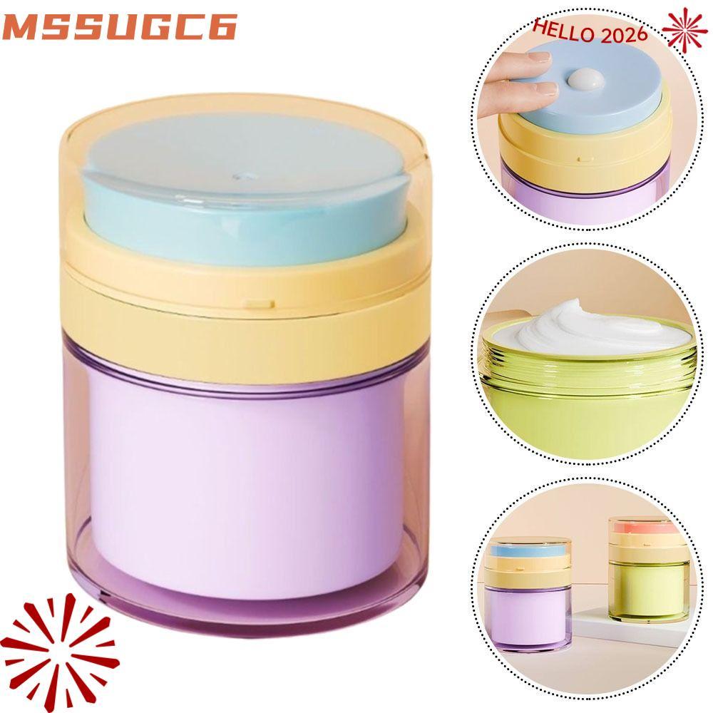 IMSSUG ขวดปั๊มสุญญากาศ, ขวดสุญญากาศรีฟิล 50 มล., ขวดครีมหน้าเปล่าแบบพกพา, ขวดครีมโลชั่นสําหรับครีมเจลโลชั่นครีม