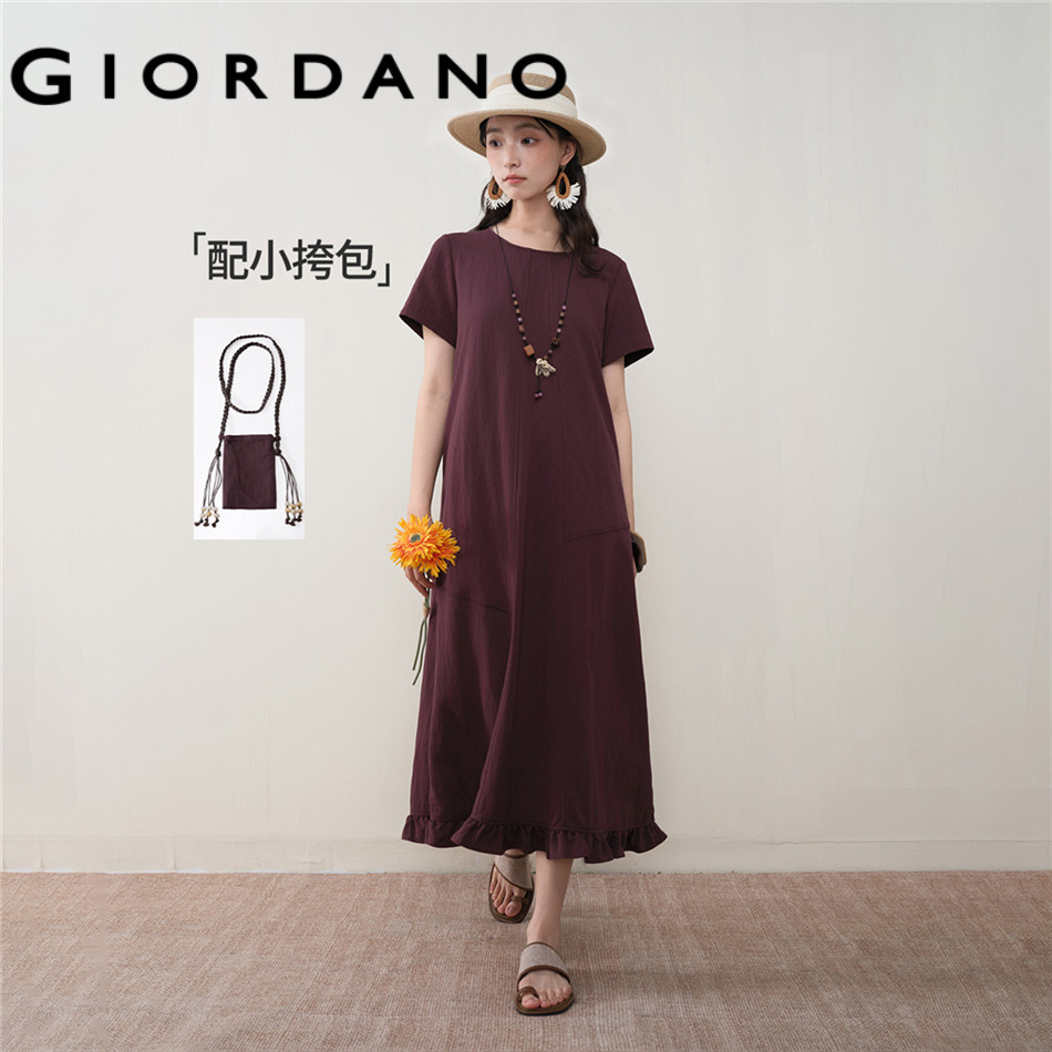 GIORDANO WOMEN Women Ruffle Dress 18466514