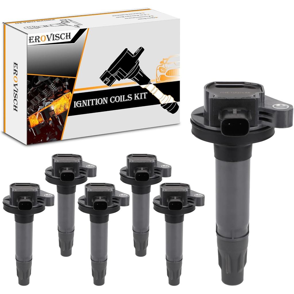 UF553 OEM คอยล์จุดระเบิดแพ็ค (ชุด 6 ชิ้น) - ใช้ได้กับ Ford Edge Explorer F-150 Fusion Mustang Lincol