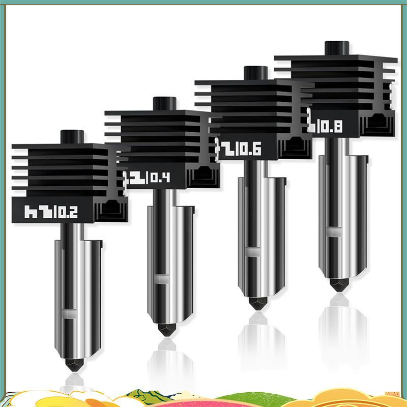 4 แพ็คสําหรับไม้ไผ่ Lab P2S Hotend สําหรับ H2S/H2D/P2S 3D เครื่องพิมพ์, Quick Swap Hardened เหล็กหัว