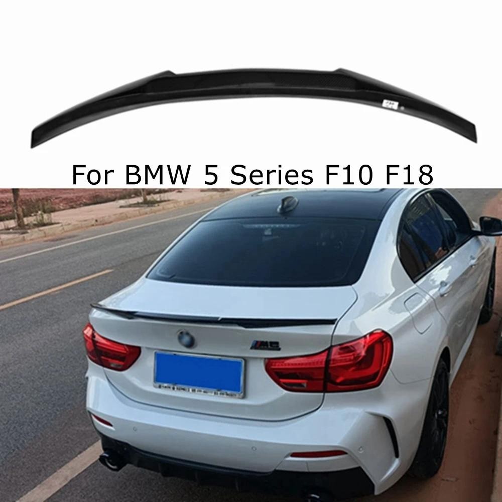 สําหรับ BMW 5 Series F10 F18/F10 M5 ซีดาน MP/M5/M4/PSM สไตล์ ABS Gloss สีดําด้านหลังสปอยเลอร์ Trunk 
