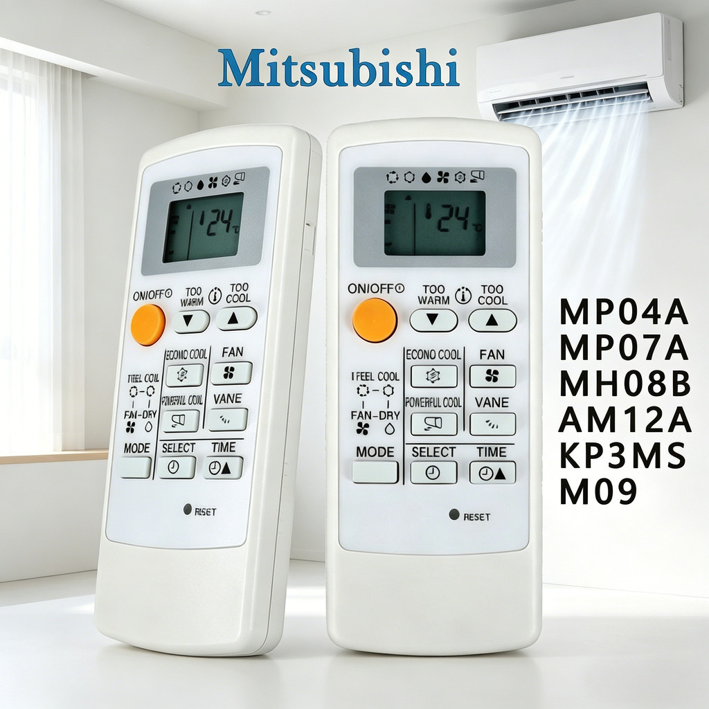 Remote รีโมทแอร์ Mitsubishi รีโมท MP04A MP07A MH08B MH12A KP3AS M09