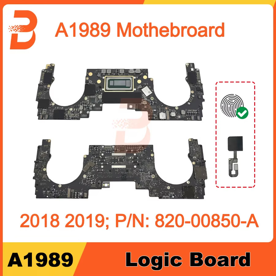 แล็ปท็อป A1989 เมนบอร์ดสําหรับ Macbook Pro Retina 13 "A1989 Logic Board พร้อม Touch ID i5 i7 8GB 16G
