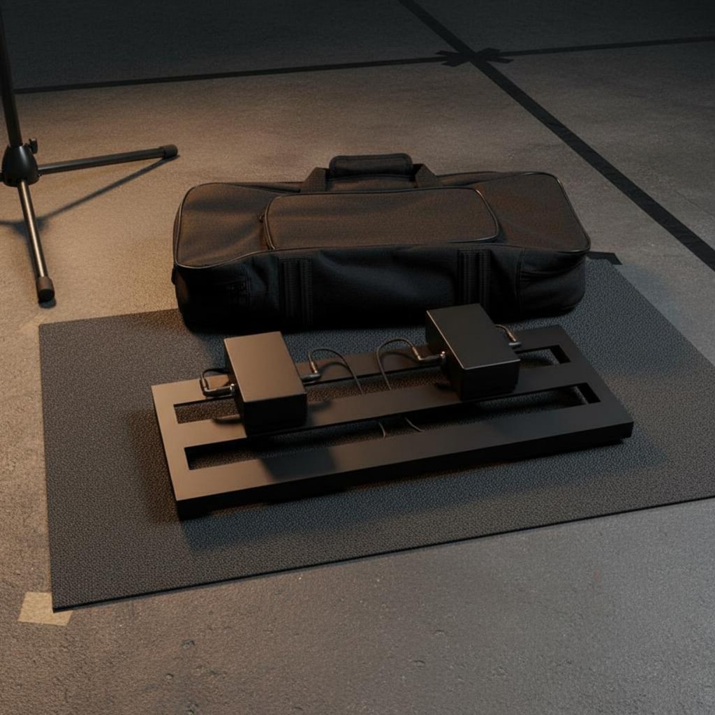 น้ําหนักเบาเอฟเฟคกีตาร์ Pedalboard ยาวนานกีตาร์เหยียบ Board รวมกระเป๋าพกพาสําหรับสตูดิโอบันทึก, Gigs