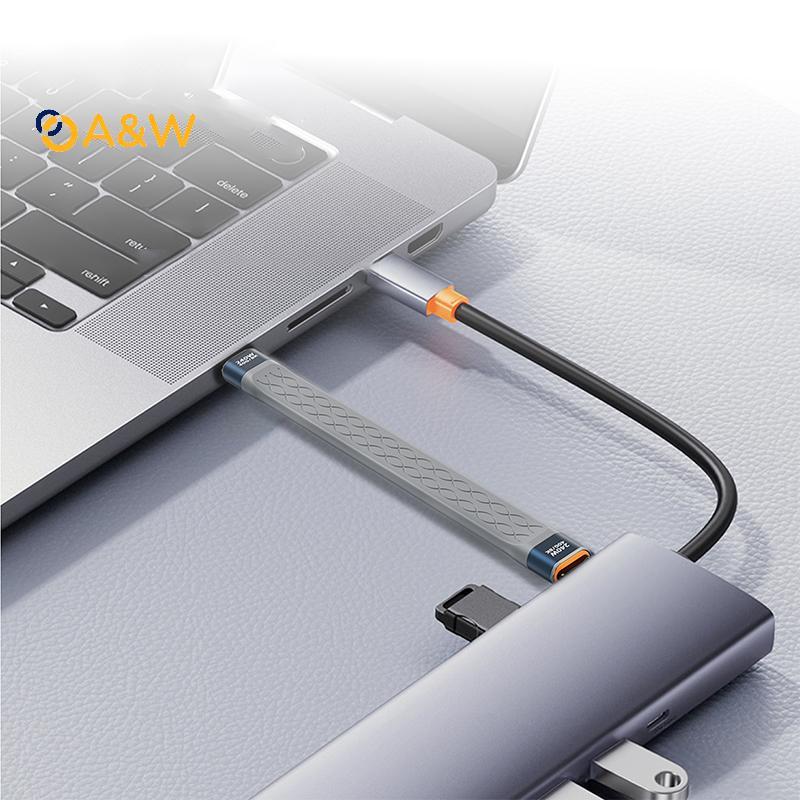 A & W USB4 ข้อมูล Cablepatible Thunderbolt 3 4 40Gbps USB C ถึง Type C สายสั้น 240W 8K60Hz สําหรับ 1