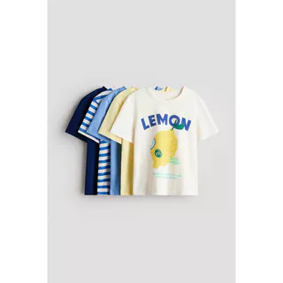 H&M(เอชแอนด์เอ็ม) ชุดเสื้อยืด jersey 5 ตัว เด็กผู้ชาย 1134868_21