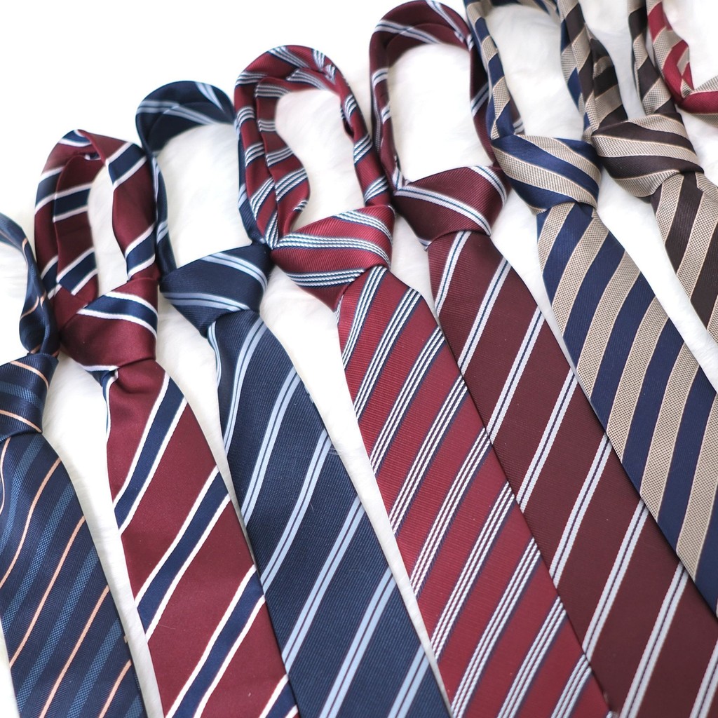 Huaqianzhu JK Jacquard Tie JK/DK Uniform Striped Tie School Supply Basic Style All-Match
