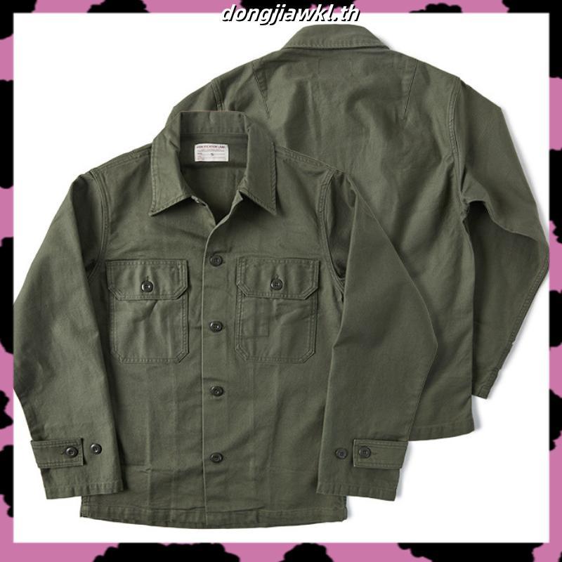 🔥เสื้อเชิ้ตทหารแนววินเทจ 1963 2nd Pattern OG-107 Sateen Fatigue Work Shirt🔥