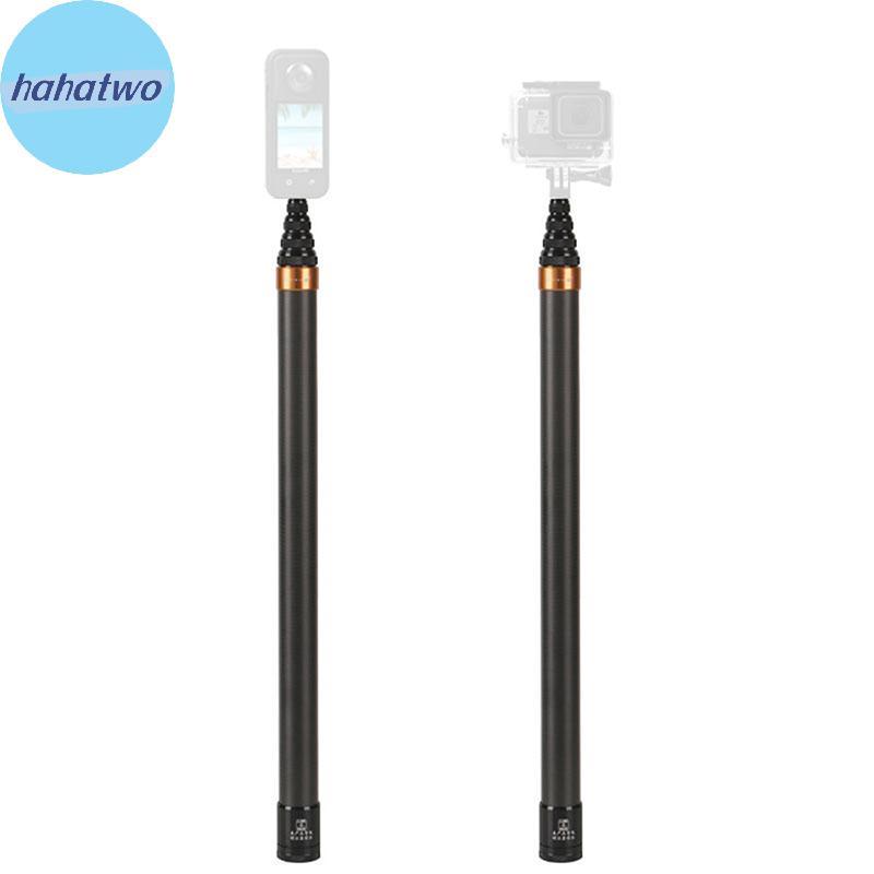 Ha 3M คาร์บอนไฟเบอร์ที่มองไม่เห็น Extended Edition Selfie Sti ปรับ Extension Pole สําหรับ Insta360 Panoramic กล้อง Action กล้อง TH