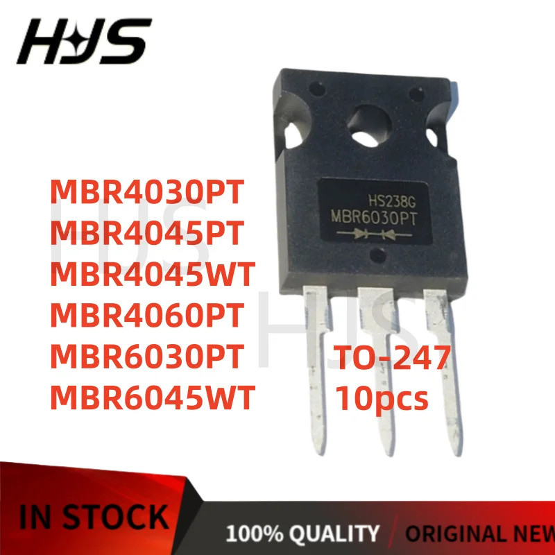 10 ชิ้น 100% ใหม่ MBR4045PT MBR6045WT MBR4030PT MBR4045WT MBR4060PT MBR6030PT TO-247 Schottky ไดโอดใ