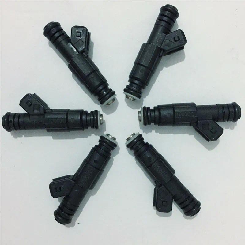 Video enclosed 6X Flow Matching E85 LS1 LS6 1000cc หัวฉีดน้ํามันเชื้อเพลิง universal ev1 connector G