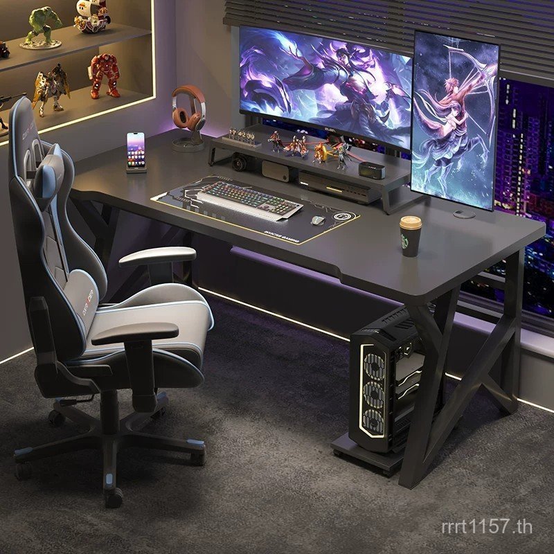 All-in-One เกมโต๊ะคอมพิวเตอร์โต๊ะคอมพิวเตอร์ Wall-Backing โต๊ะห้องนอนชั้นการแข่งขัน All-in-