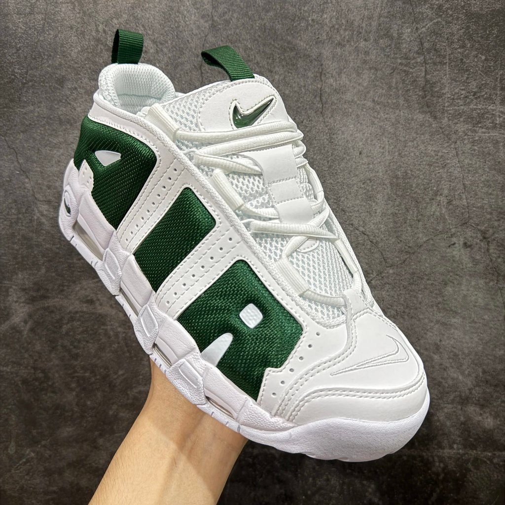 [ต้นฉบับบริสุทธิ์ที่เลือก] Puffy Air More Uptempo Puffy Big Air Big Puffy Shoes Black White Panda Wh