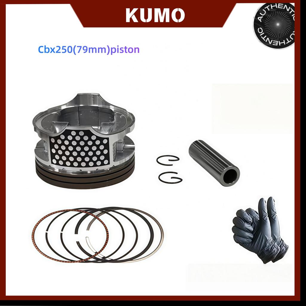 กระบอกลูกสูบเครื่องยนต์รถจักรยานยนต์เหมาะสําหรับ Honda XR250, CBX250, XR300, CBX300, กระบอกเจาะ 79 m