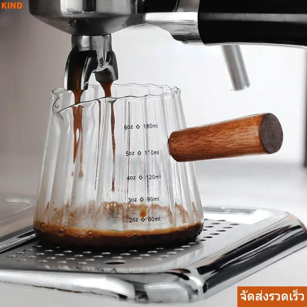 KIND อิตาเลี่ยน Espresso Oz ถ้วย,วัดทนต่ออุณหภูมิสูงกาแฟสกัดถ้วย,ทนทานคู่ปากแกะสลักถ้วยแก้ว HomeingIn-stock