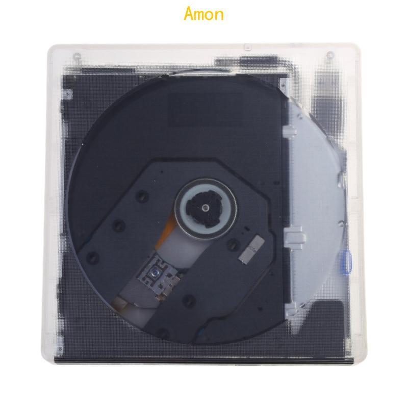 Amon External DVD Drive Optical DVD Drive Burner Writer Reader ไดรฟ์ DVD แบบพกพา