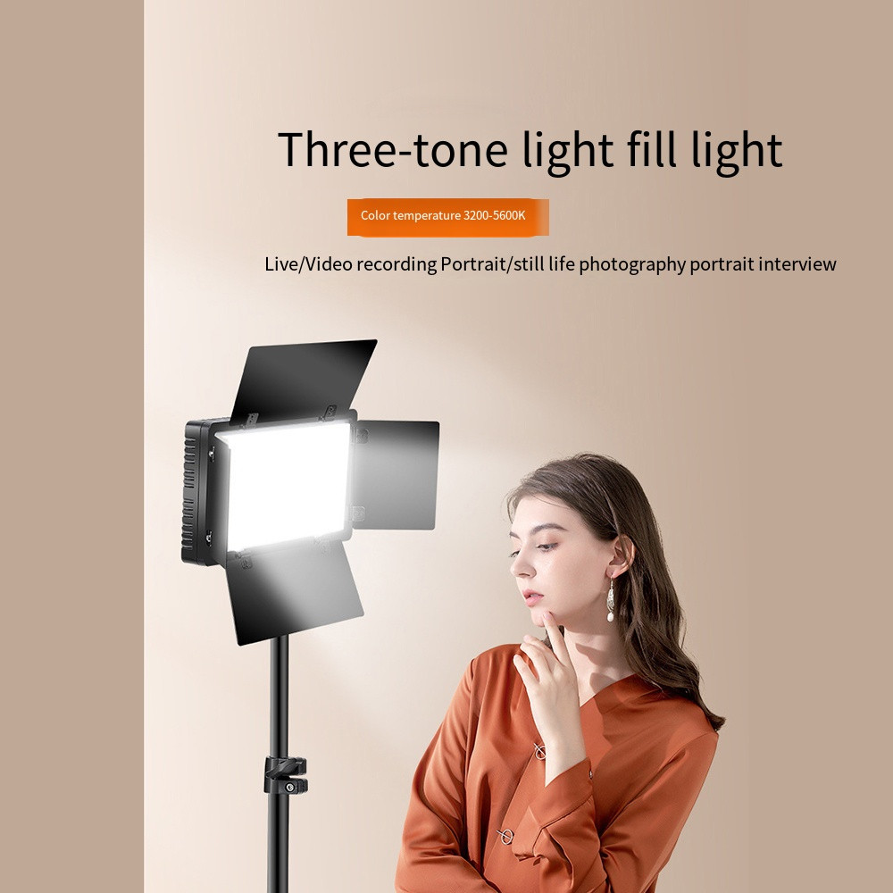 Nagnahz U800 LED Photo Studio Light สําหรับ Tiktok Youbute เกมสดวิดีโอแบบพกพาการบันทึกการถ่ายภาพแผงโ