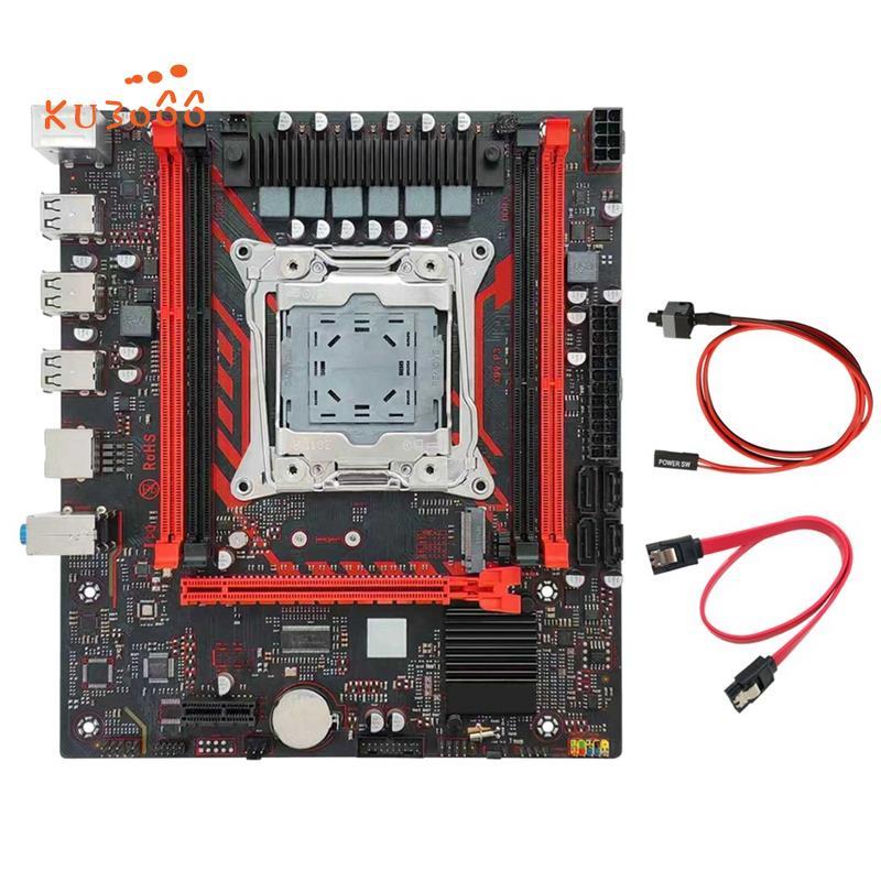 X99 DDR3 เมนบอร์ด X99 P3 LGA2011 Q57 ชิปเซ็ตเมนบอร์ดคอมพิวเตอร์ Gigabit Ethernet พร้อม M.2 NVME/NGFF