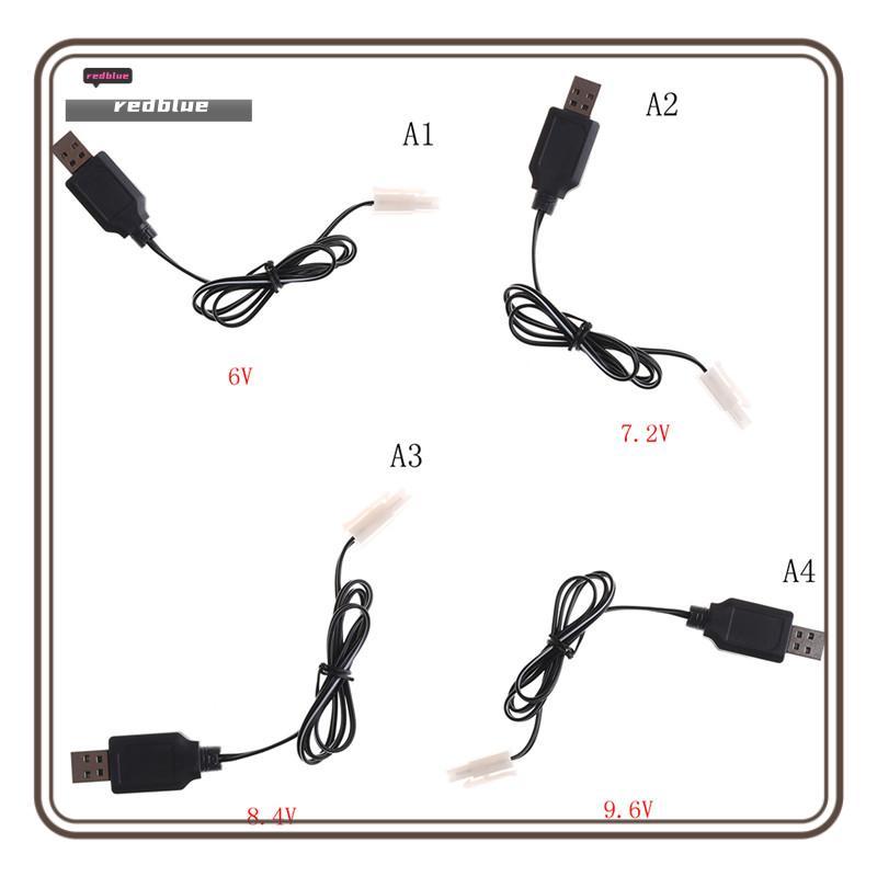 ใหม่ DC 6V 7.2V 8.4V 9.6V RC แบตเตอรี่ USB Charger Adapter สําหรับรีโมทคอนโทรลรถร้อน