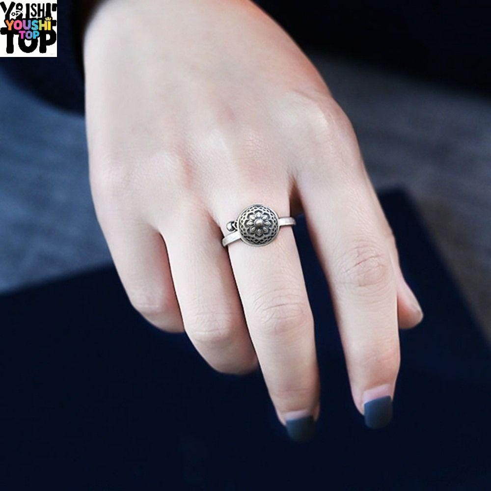 YOUSHI TOP Spinner Ring แบบเรโทรดั้งเดิม หมุนสนุก เป็นของขวัญ