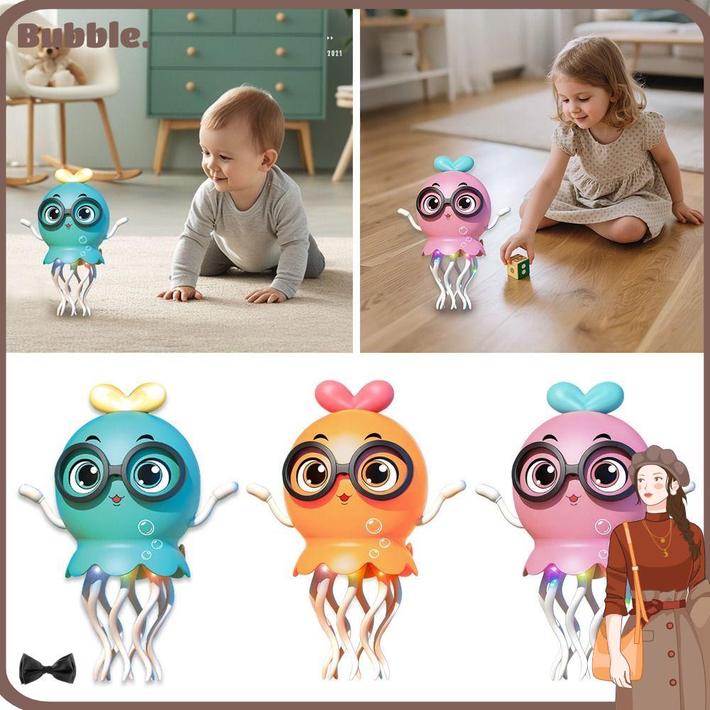 BUBBLE Dancing Octopus Toy, Magic Crawling Dancing Auto-Dance Octopus Toys,ตลก Clockwork เซ็นเซอร์อุ