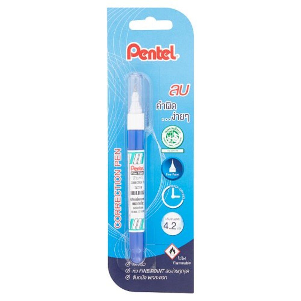 PENTEL น้ำยาลบคำผิดด้ามเล็กZL72-W CORRECTION PEN ZL72.W.PENTEL