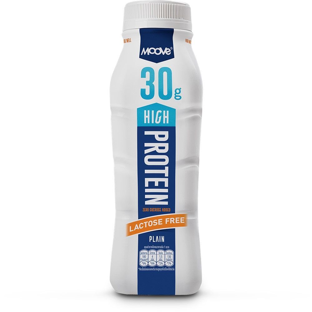 [สินค้าส่งด่วน] มูฟ นมโปรตีนสูงแลคโตสฟรี รสจืด 310 มล. MOOVE HIGH PROTEIN MILK PLAIN 310 ML