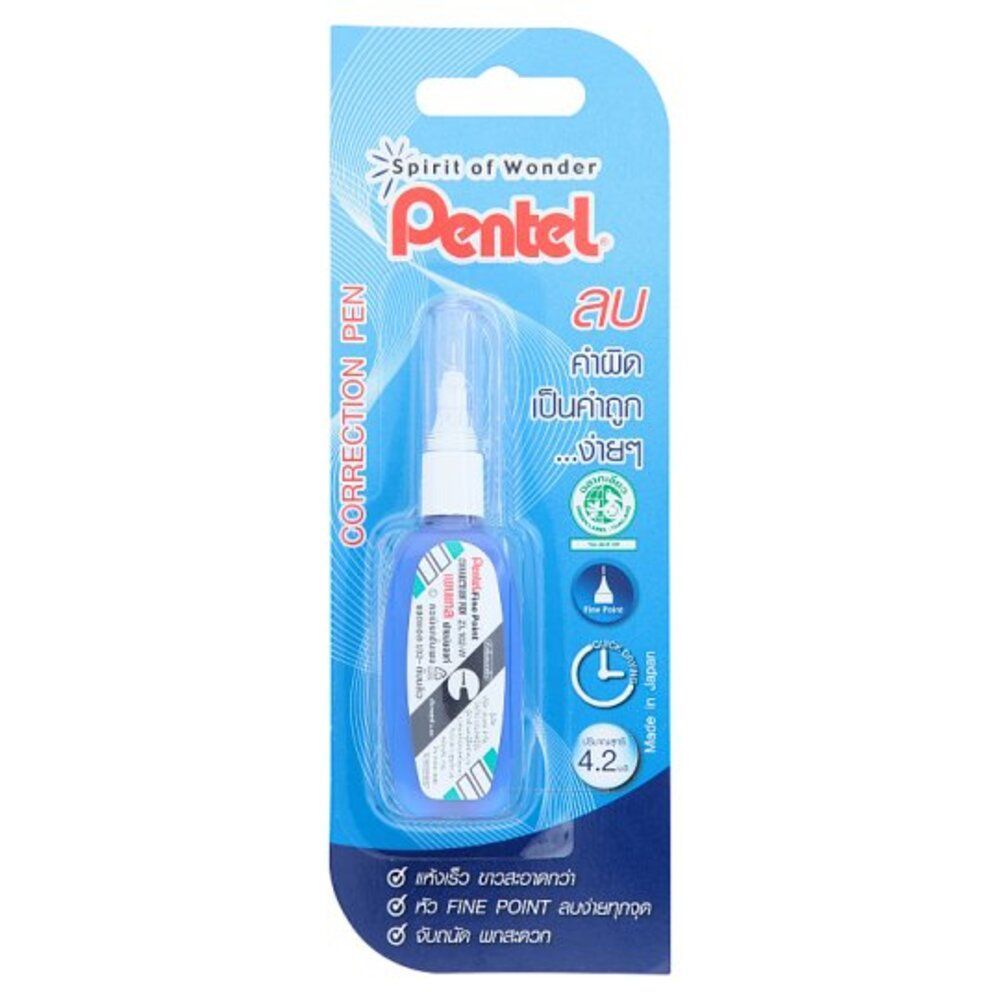 [สินค้าส่งด่วน] PENTEL น้ำยาลบคำผิดขวดหัวปากกาZL102-W PENTEL LIQUID PAPER ZL102.W