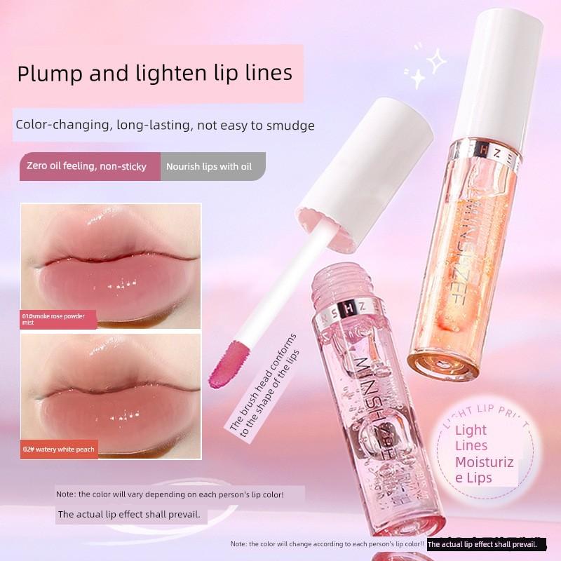 ลิปมัน lip oil Lip Serum Lip Oil Moisturizing Long-Lasting Anti-Drying Temperature Sensation Color-C