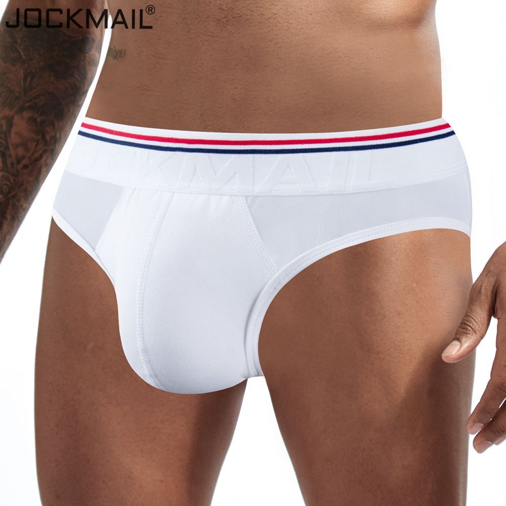 JOCKMAIL กางเกงบ็อกเซอร์ผ้าฝ้ายผู้ชายกางเกงบิกินี่ Jockstrap ชุดชั้นใน Man Srting