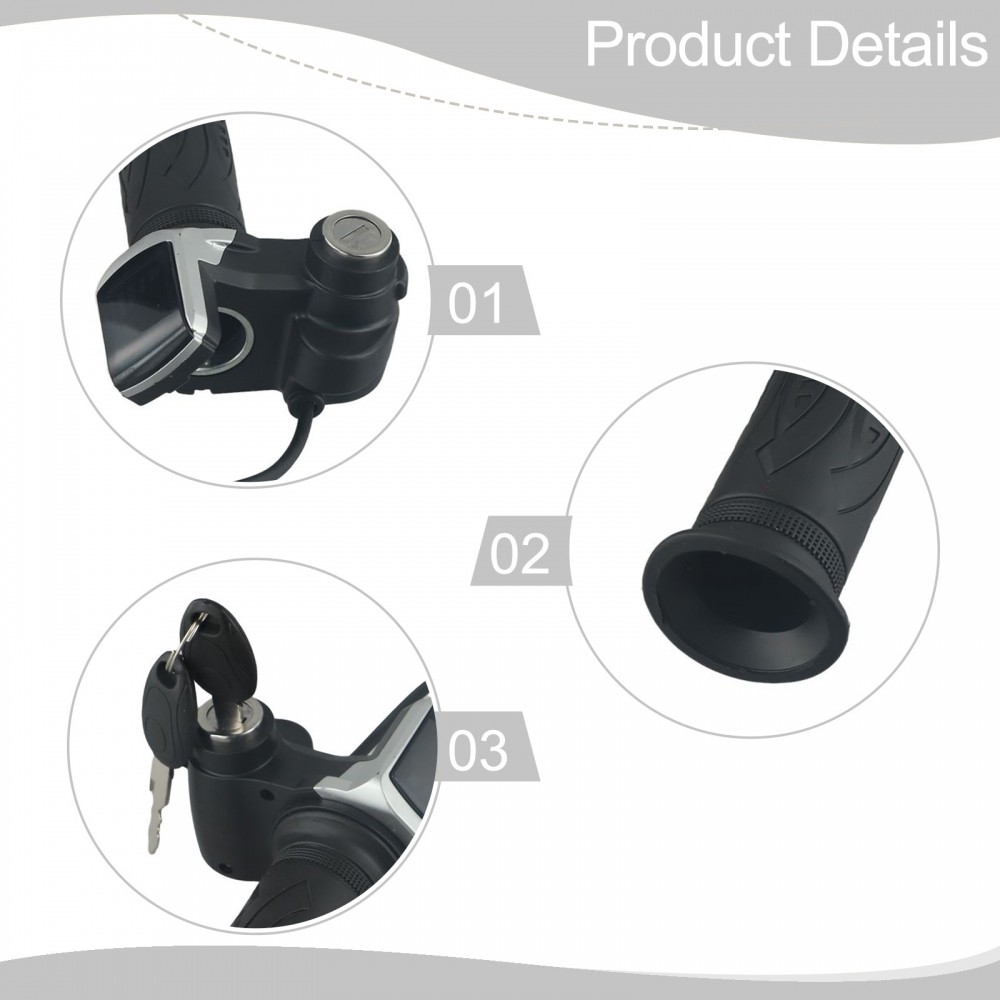 48V Thumb Throttle สวิตช์ล็อคตัวเอง Response Ebike อุปกรณ์เสริม