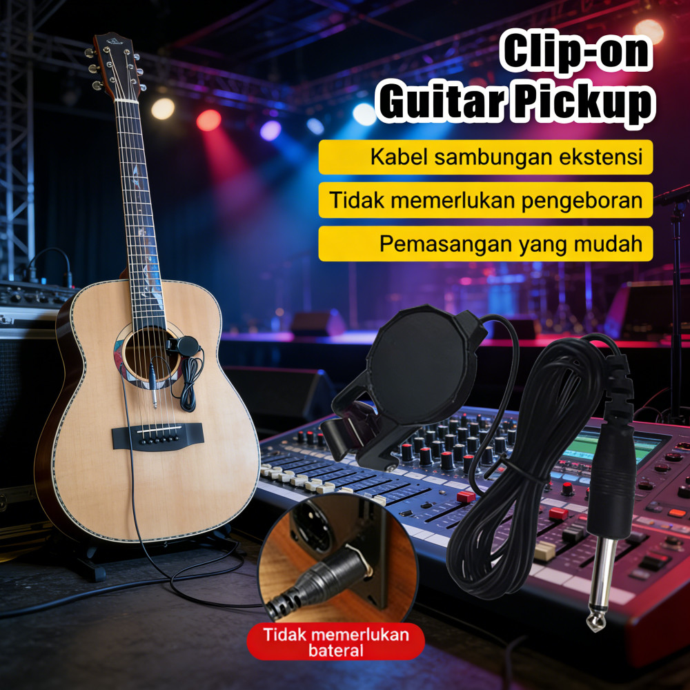 Clip-on Guitar Pickup Spool Acoustic Guitar Pick up Acoustic Guitar spool Pick Up หรือ Pickup spool